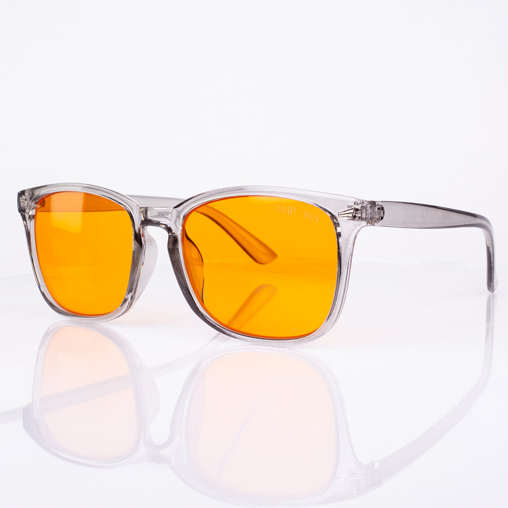 EMPORIA bluelight blocking glasses, orange lens, transparent frame 9 