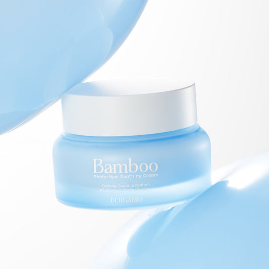 BERGAMO Bamboo 5-féle hialuronsavas nyugtató arckrém – 50 g