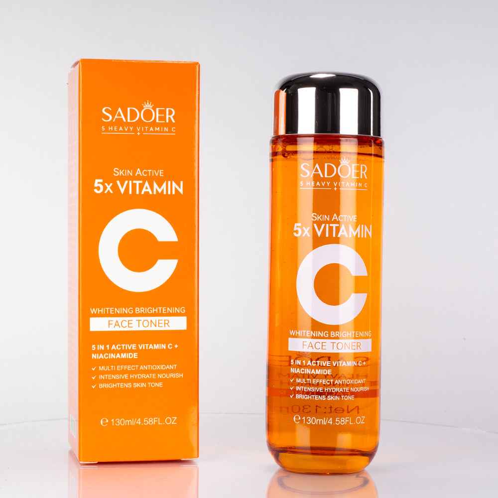 SADOER 5-féle C-vitaminos hidratáló és bőrtónus-egységesítő arctonik