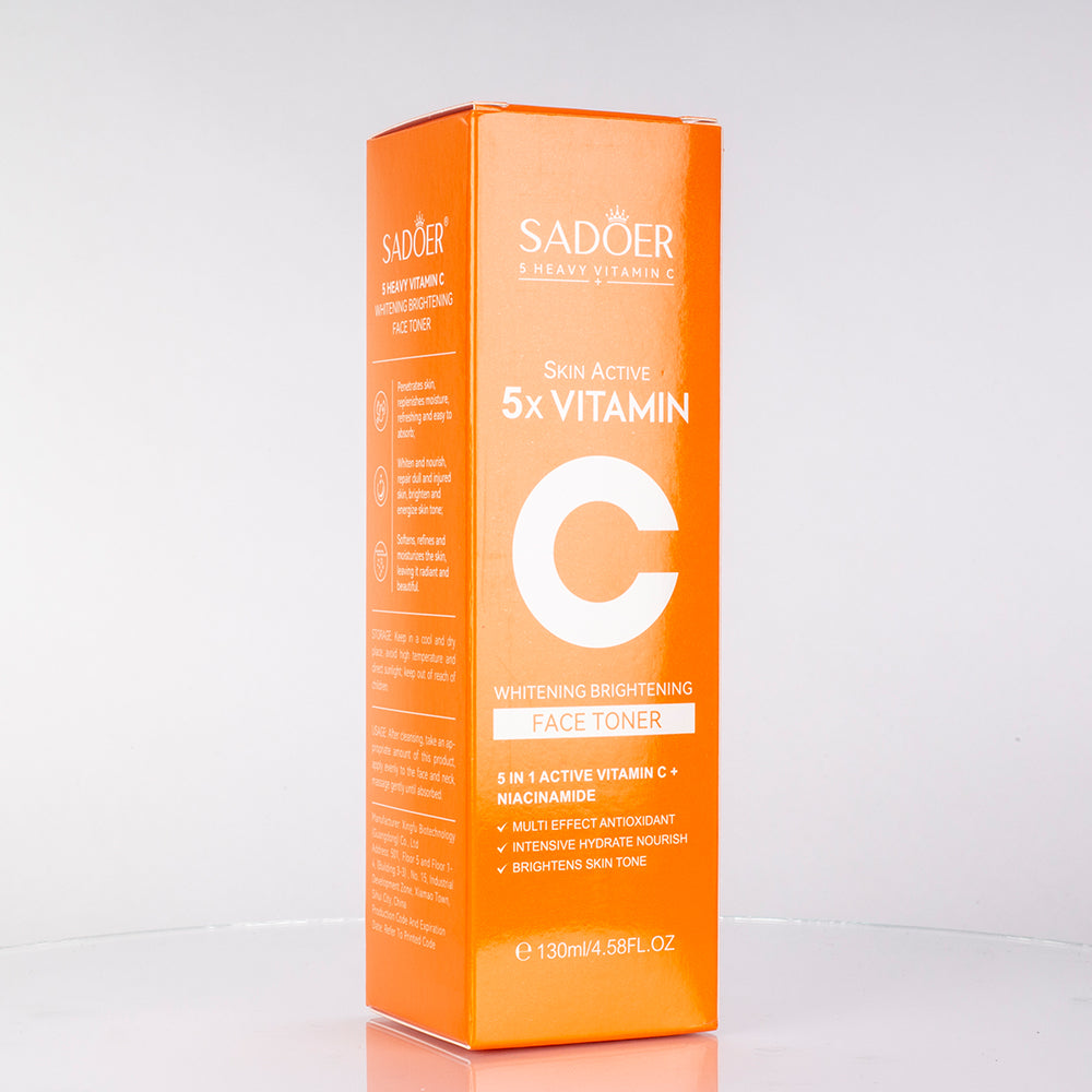 SADOER 5-féle C-vitaminos hidratáló és bőrtónus-egységesítő arctonik