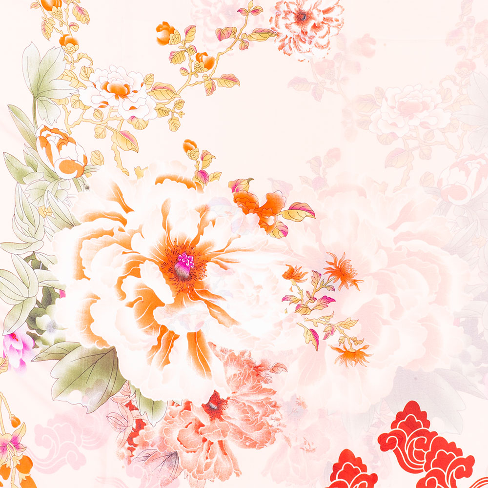 Haitang Öröksége Sál, 85 X 180 Cm, Rózsaszín, 100% Vegán Selyem 2 