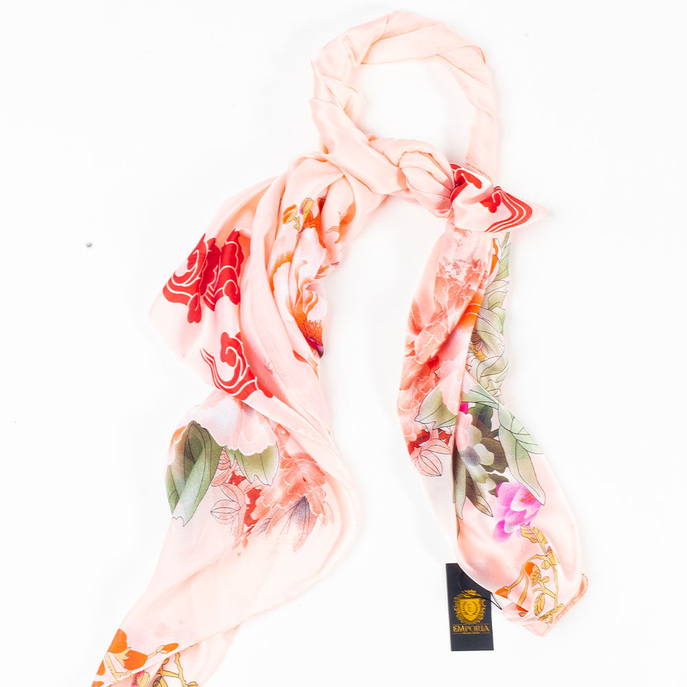 Haitang Öröksége Sál, 85 X 180 Cm, Rózsaszín, 100% Vegán Selyem 5 