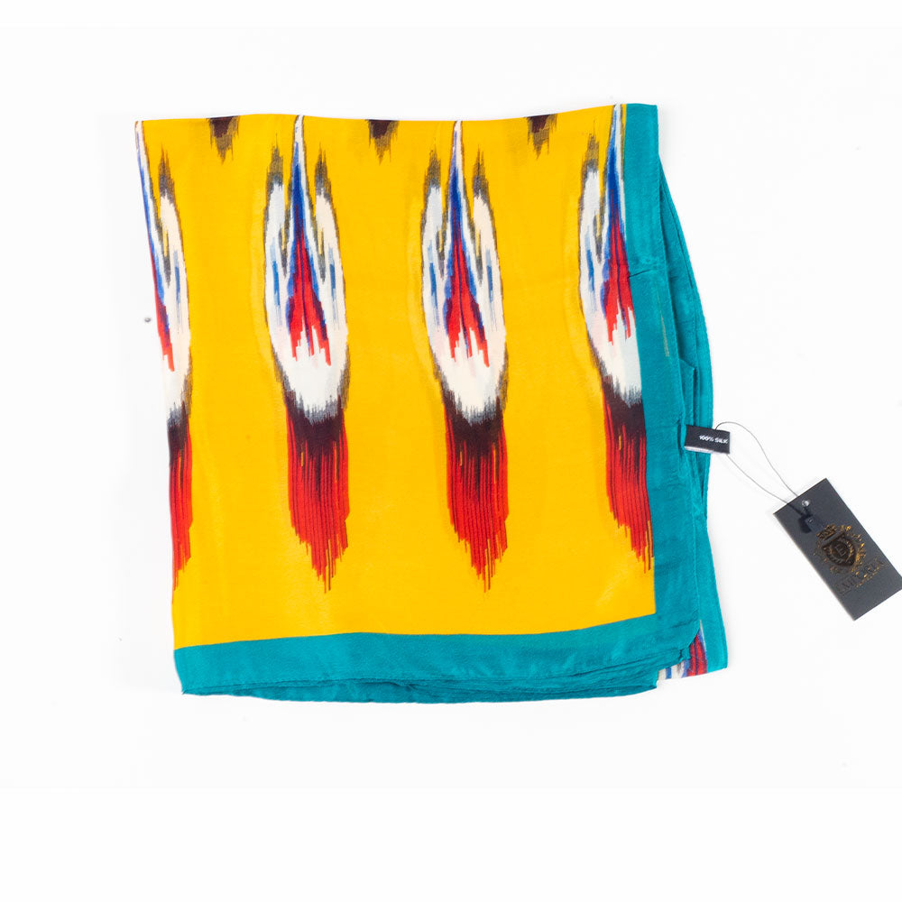 Páva Prizma Sál, 85 X 180 Cm, Narancs, 100% Vegán Selyem 1 