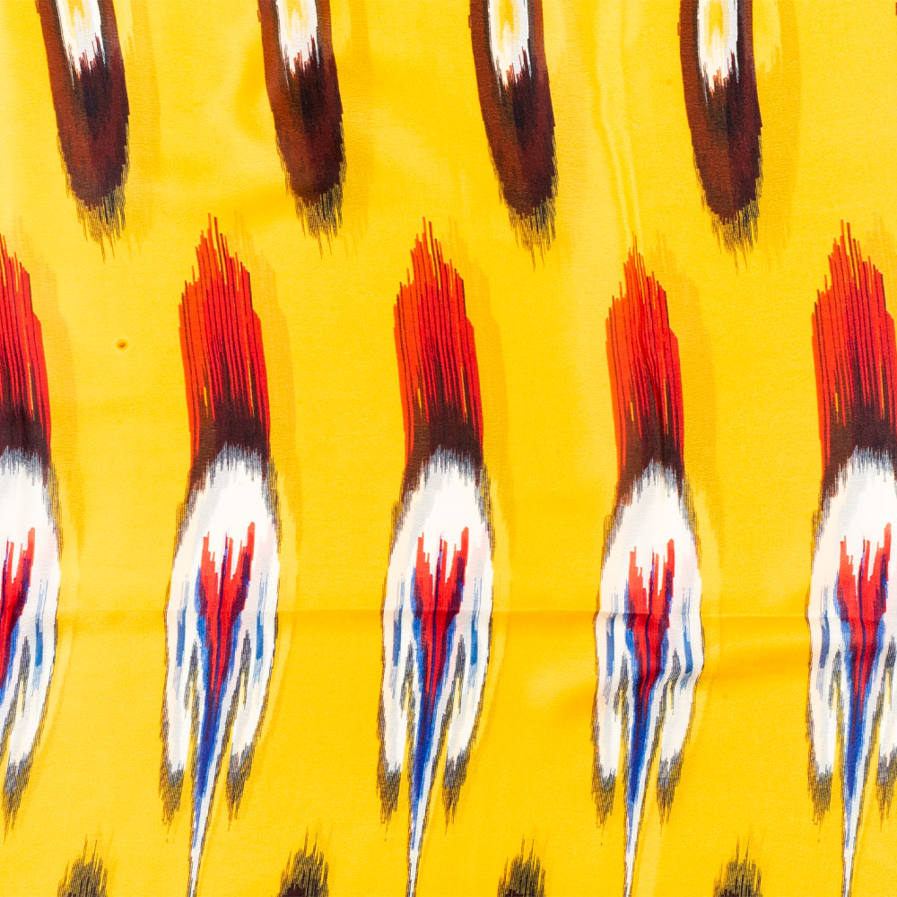 Páva Prizma Sál, 85 X 180 Cm, Narancs, 100% Vegán Selyem