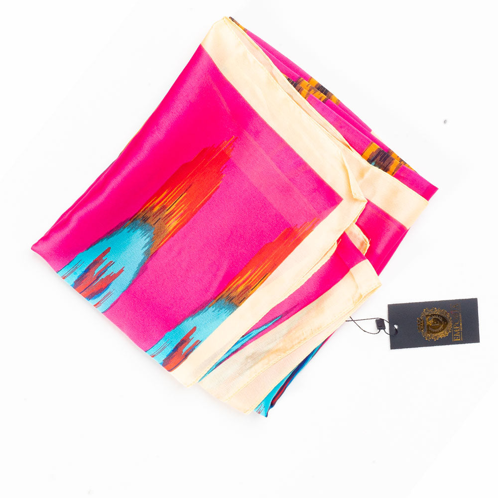 Páva Prizma Sál, 85 X 180 Cm, Rózsaszín, 100% Vegán Selyem 1 