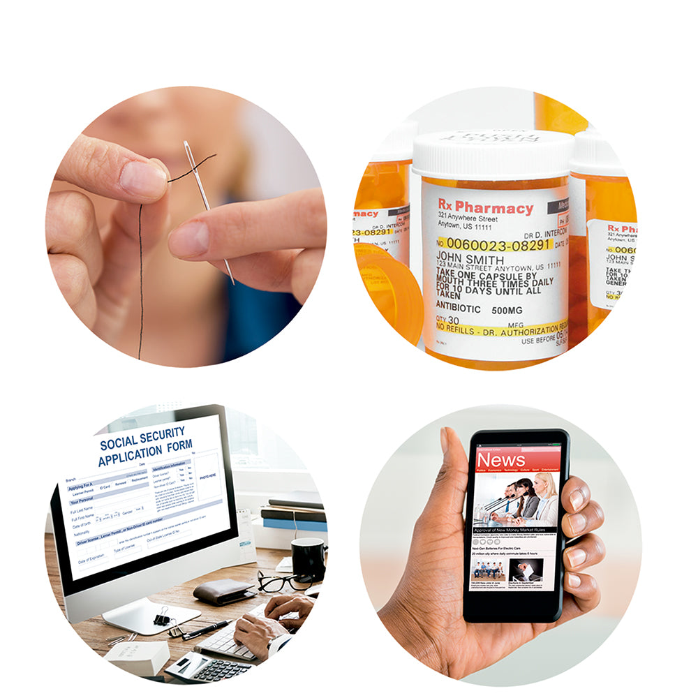 Vizmaxx Autofocus 2 az 1-ben olvasószemüveg, rugalmas dioptriatartománnyal, fekete színben