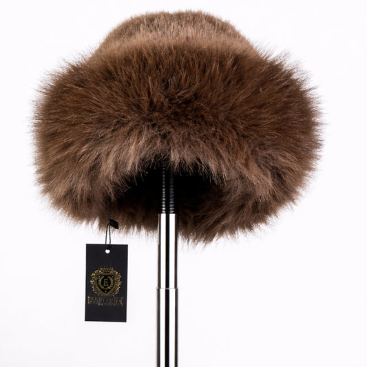 Barna műszőrme téli sapka – egyméretes