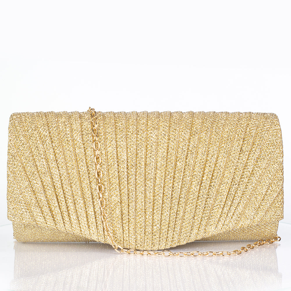 Arany tónusú Emporia Ötvözetű Táska Fehér Emporia® Kristállyal ( Nyaklánc+Fülbevaló+Karkötő+Gyűrű )