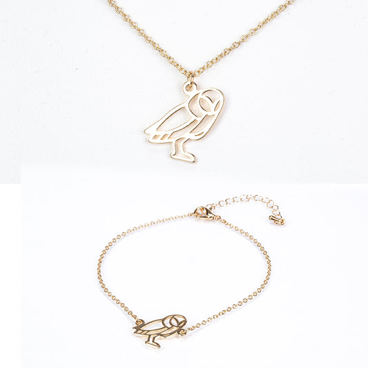 Arany tónusú Emporia Ötvözetű Szett ( Nyaklánc+Karkötő )