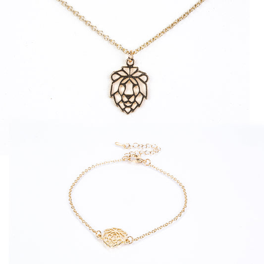 Arany tónusú Emporia Ötvözetű Szett ( Nyaklánc+Karkötő )