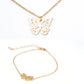 Arany tónusú Emporia Ötvözetű Szett ( Nyaklánc+Karkötő )