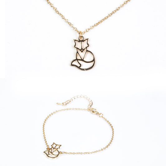 Arany tónusú Emporia Ötvözetű Szett ( Nyaklánc+Karkötő )