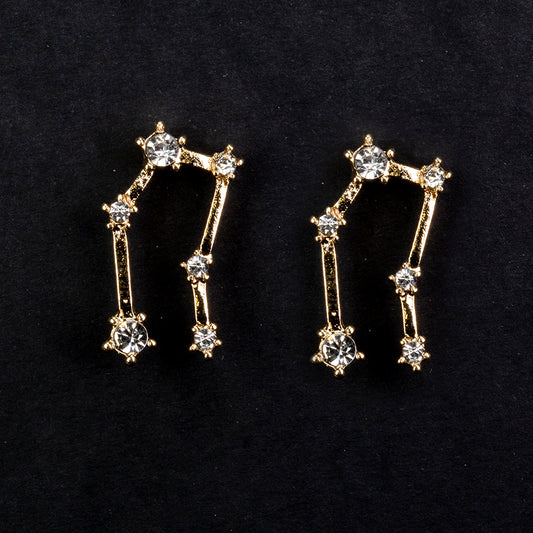 Ikrek Arany tónusú Emporia Ötvözetű Fülbevaló Fehér Emporia® Kristállyal