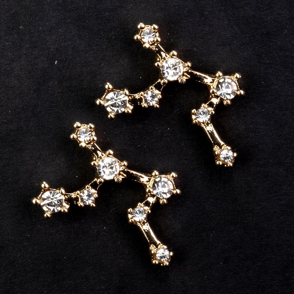 Szűz Arany tónusú Emporia Ötvözetű Fülbevaló Fehér Emporia® Kristállyal