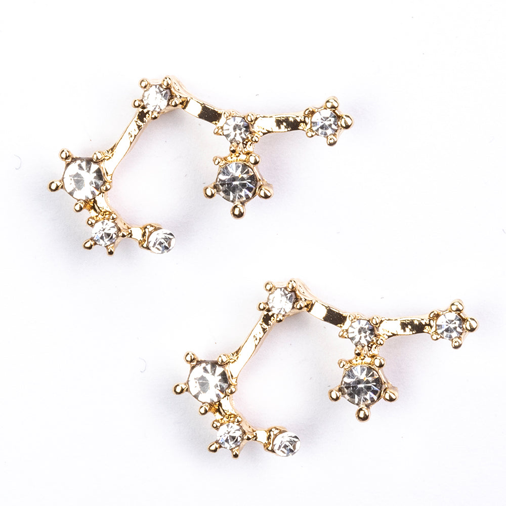 Nyilas Arany tónusú Emporia Ötvözetű Fülbevaló Fehér Emporia® Kristállyal 3 