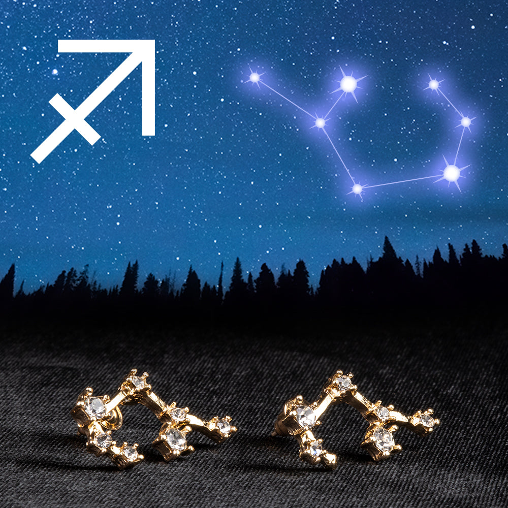 Nyilas Arany tónusú Emporia Ötvözetű Fülbevaló Fehér Emporia® Kristállyal 1 