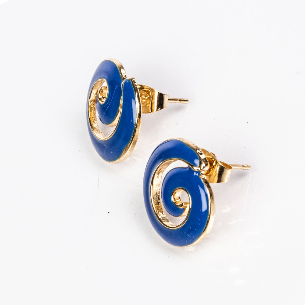 Arany tónusú Emporia Ötvözetű Szett Tűzzománccal ( Nyaklánc+Fülbevaló ) 3 