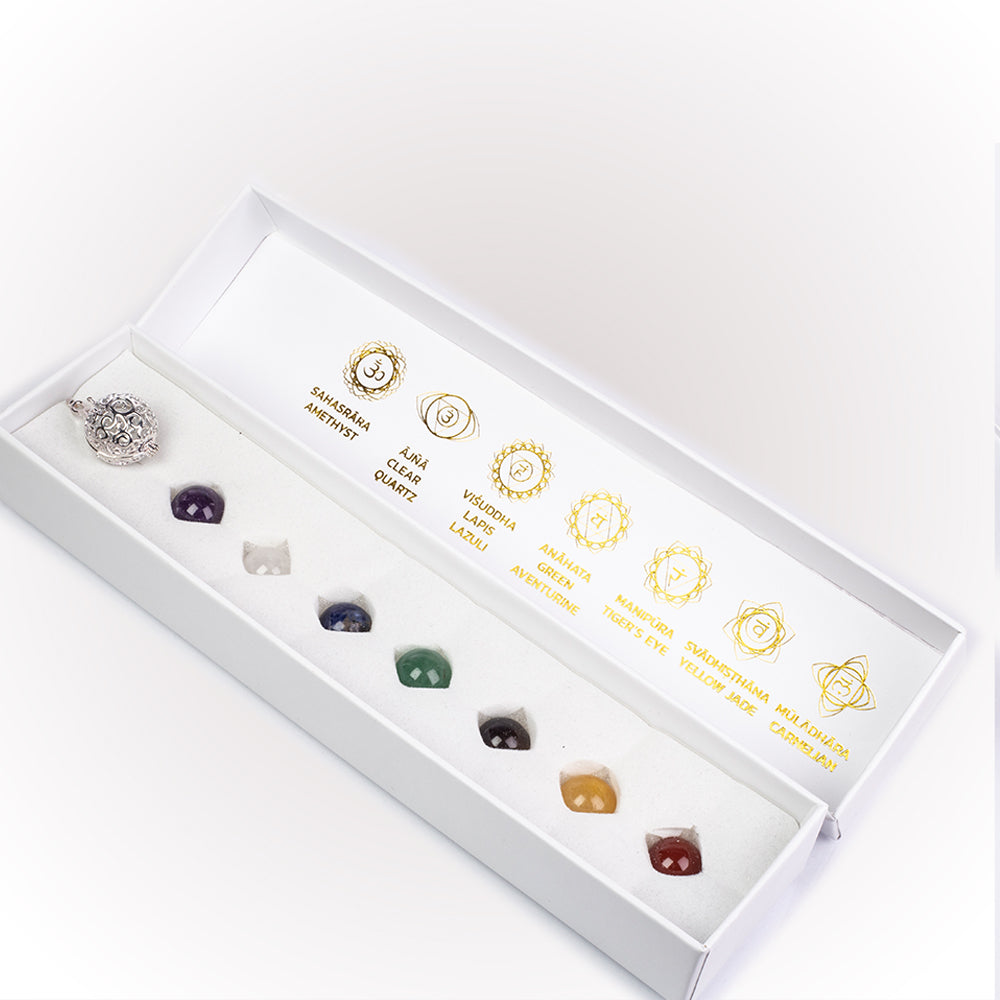 Arany tónusú Emporia Ötvözetű Nyaklánc Ametiszttel és Lapisz Lazulival ( Nyaklánc+Medál ) 2 