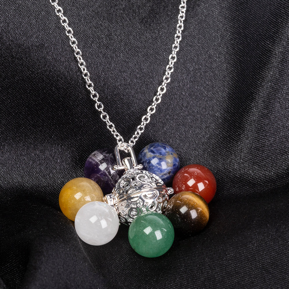 Arany tónusú Emporia Ötvözetű Nyaklánc Ametiszttel és Lapisz Lazulival ( Nyaklánc+Medál )