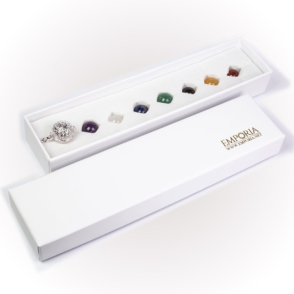 Arany tónusú Emporia Ötvözetű Nyaklánc Ametiszttel és Lapisz Lazulival ( Nyaklánc+Medál ) 1 