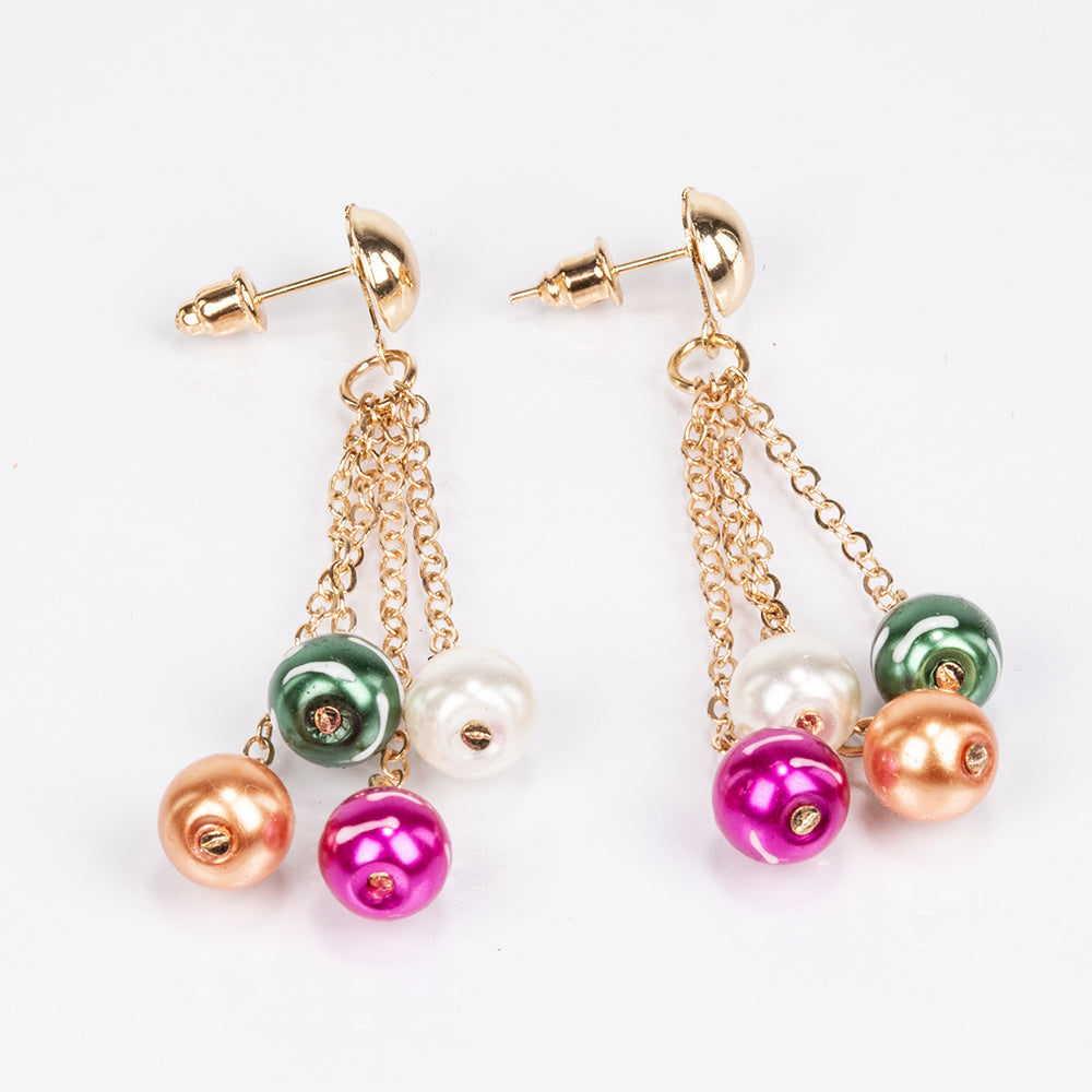 Arany tónusú Emporia Ötvözetű Szett ( Nyaklánc+Fülbevaló+Karkötő ) 2 