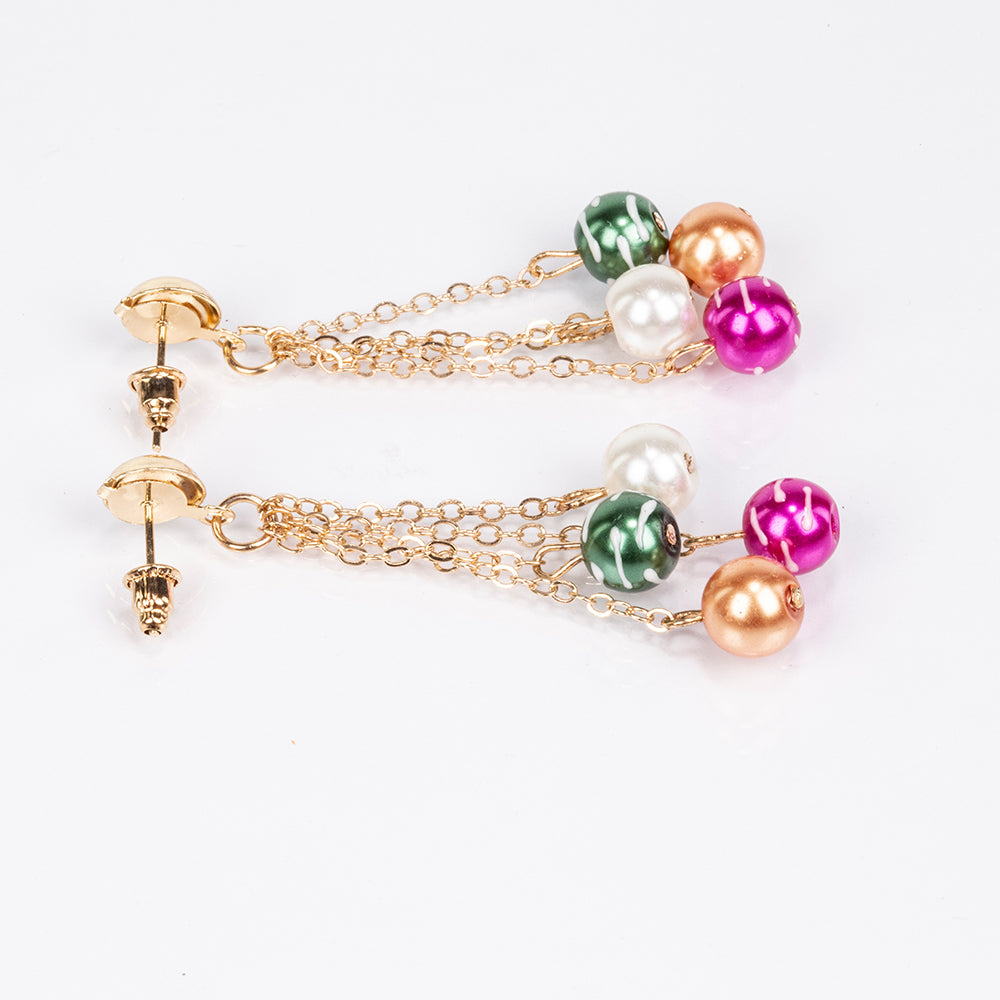 Arany tónusú Emporia Ötvözetű Szett ( Nyaklánc+Fülbevaló+Karkötő )