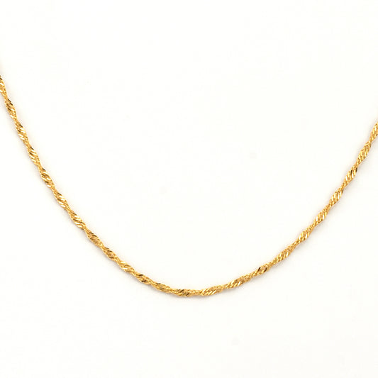 Arannyal Bevont Ezüst Lánc