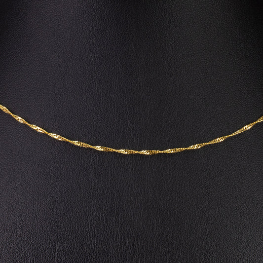 Arannyal Bevont Ezüst Lánc