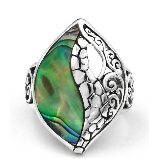 Ezüst Gyűrű Abalone Kagylóval