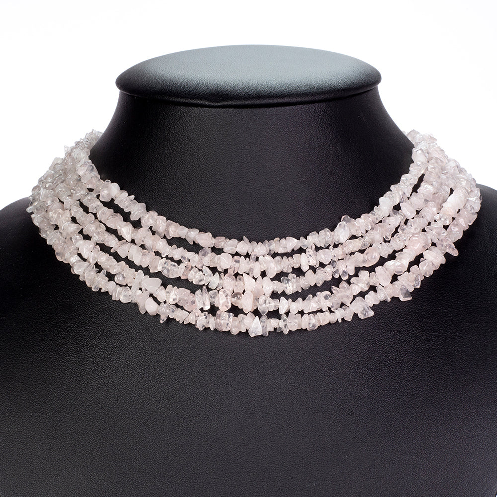 Nugget Nyaklánc Rózsakvarccal 6 