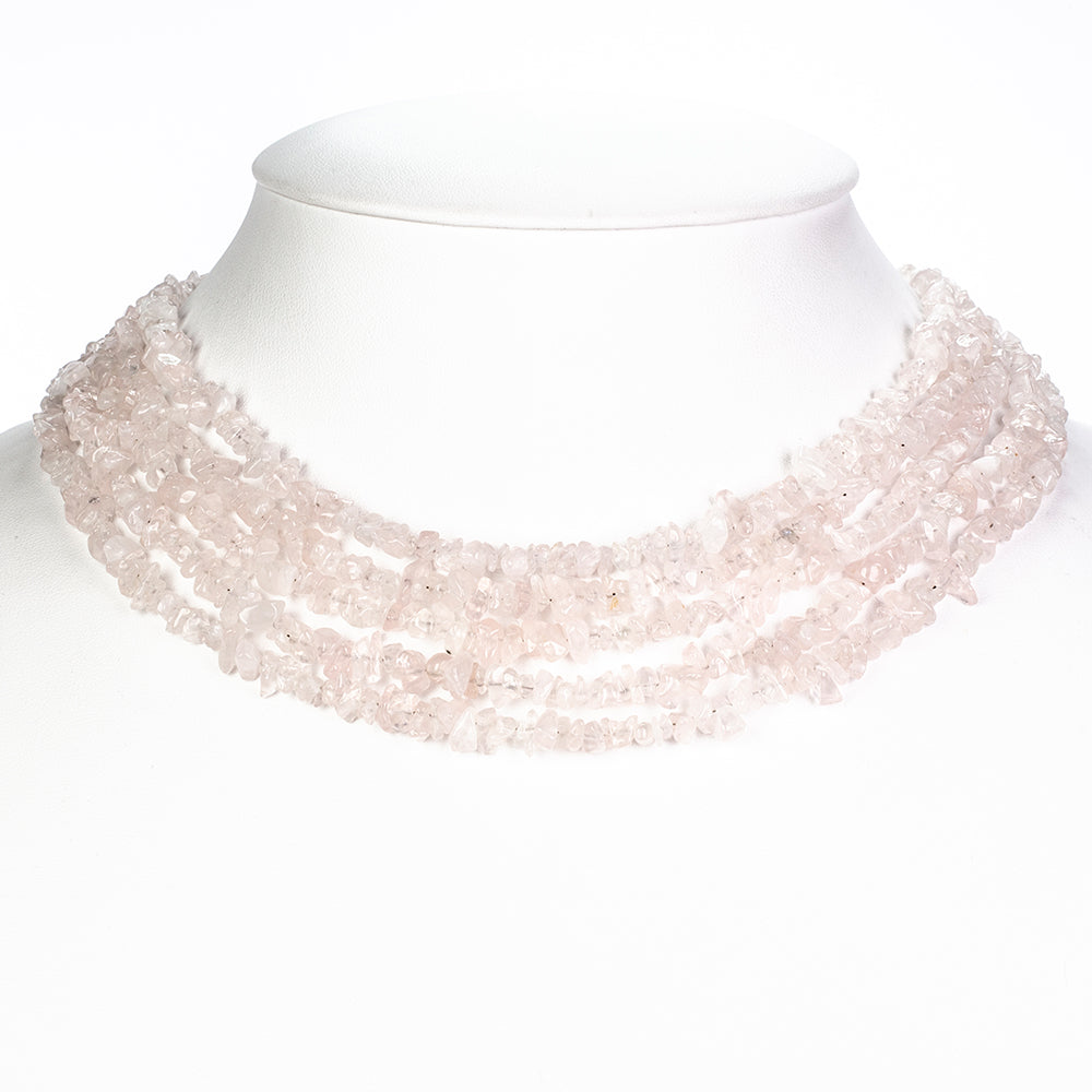 Nugget Nyaklánc Rózsakvarccal 7 