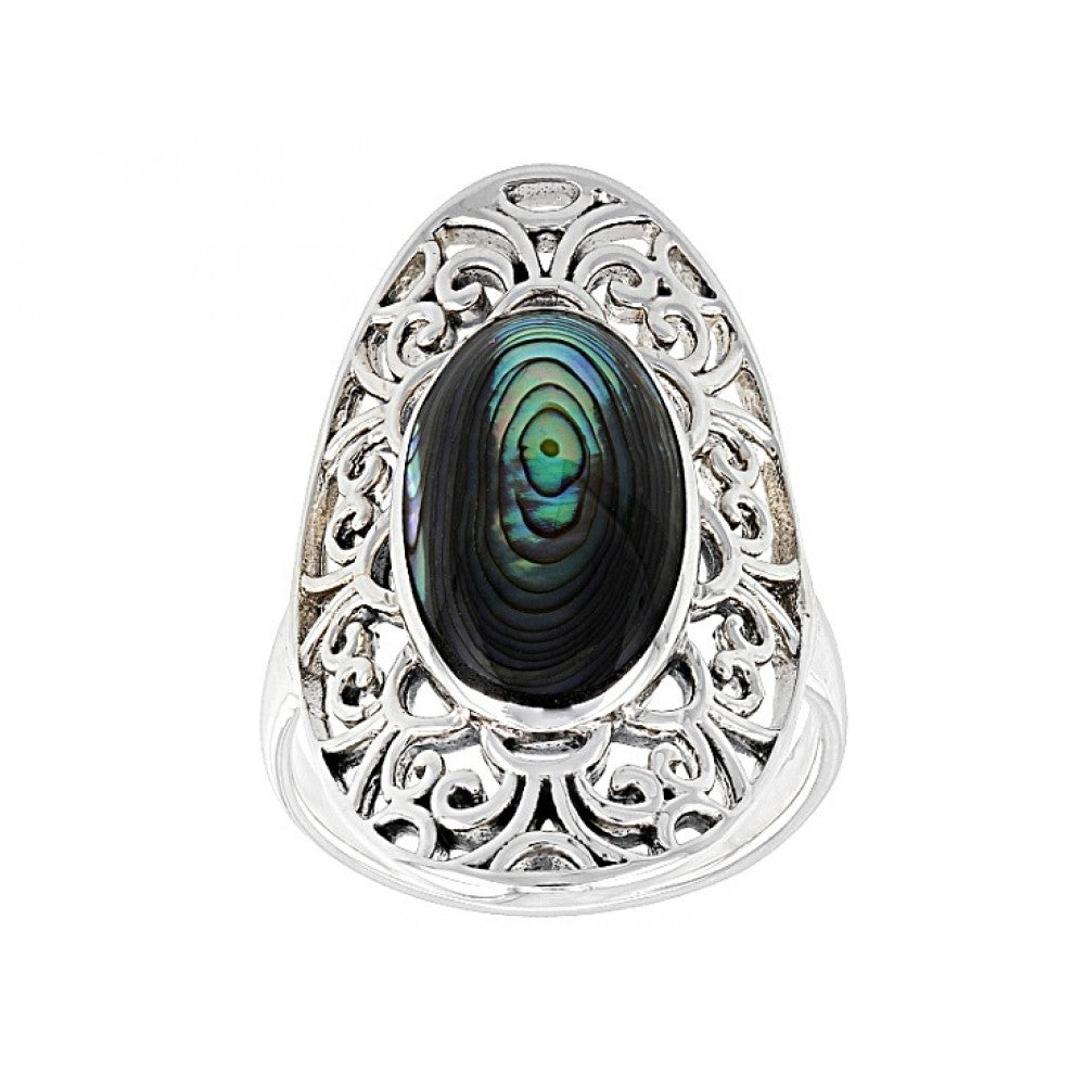 Ezüst Gyűrű Abalone Kagylóval 1 