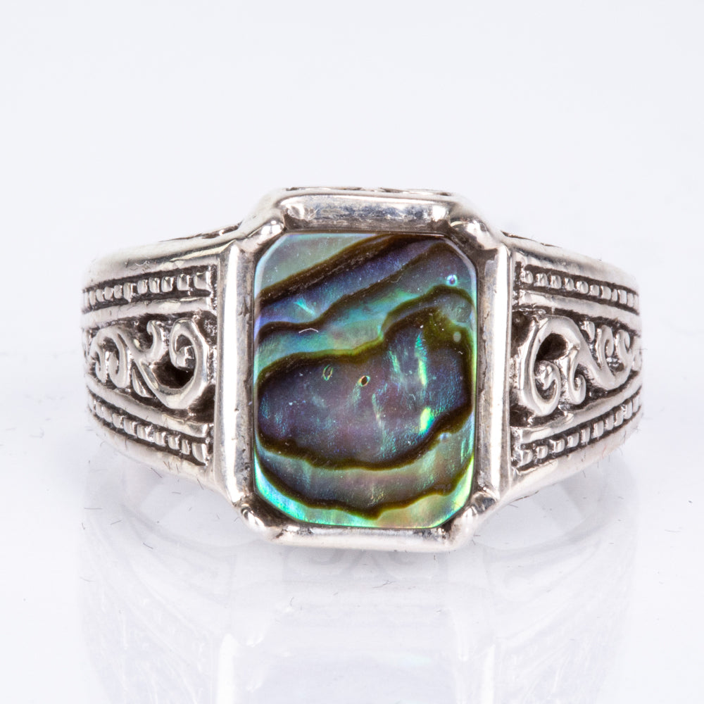 Ezüst Gyűrű Abalone Kagylóval 5 