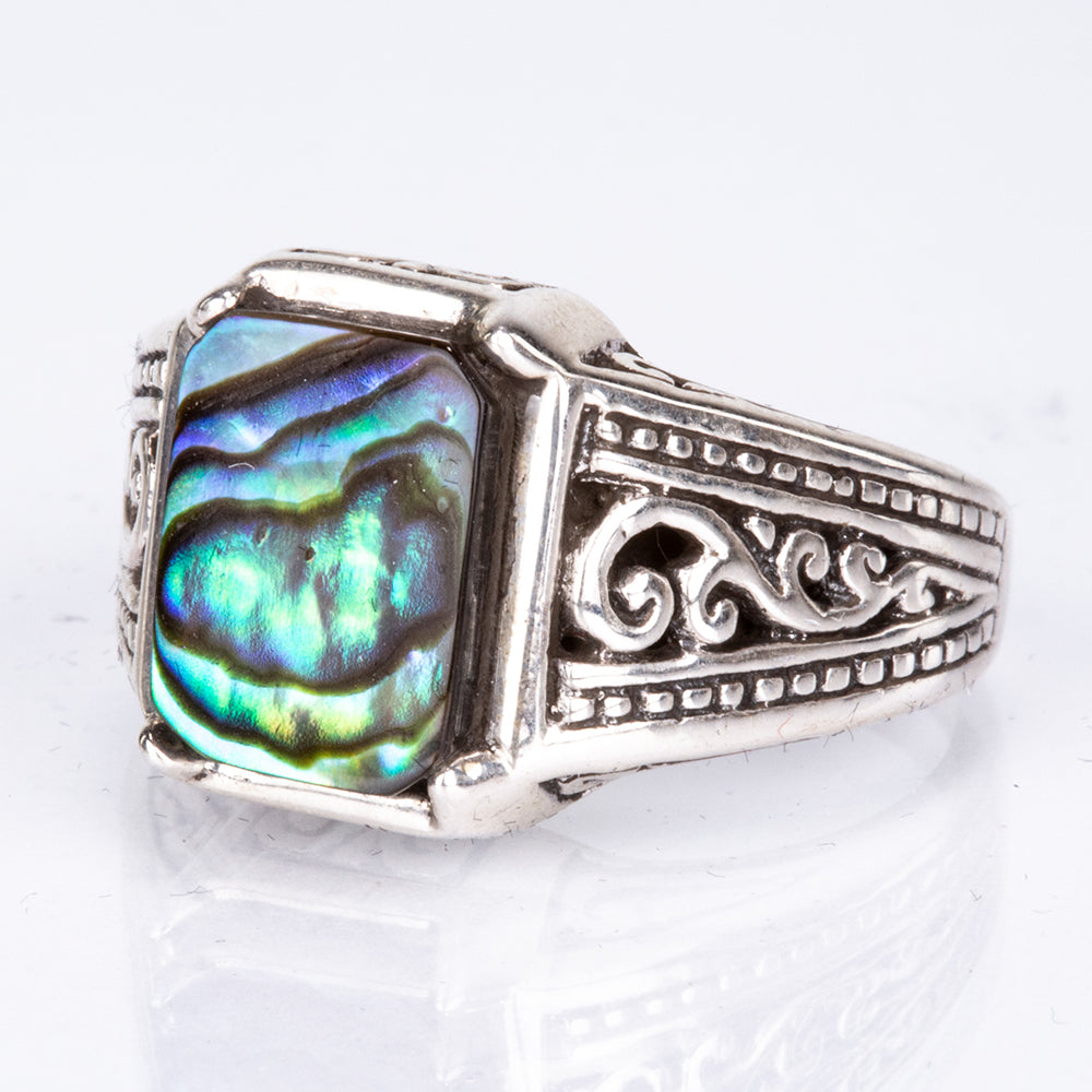 Ezüst Gyűrű Abalone Kagylóval 4 
