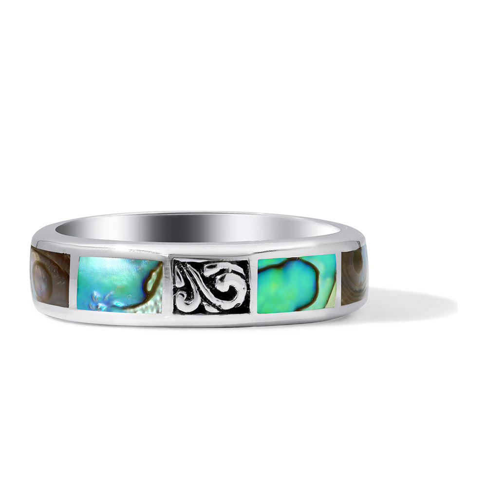 Ezüst Gyűrű Abalone Kagylóval