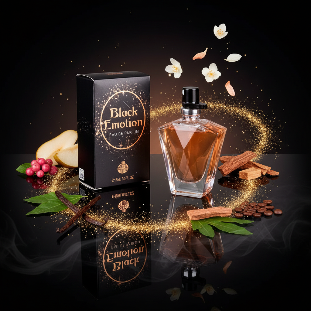 15 ml EDP "BLACK EMOTION" - keleties - vaníliás illat