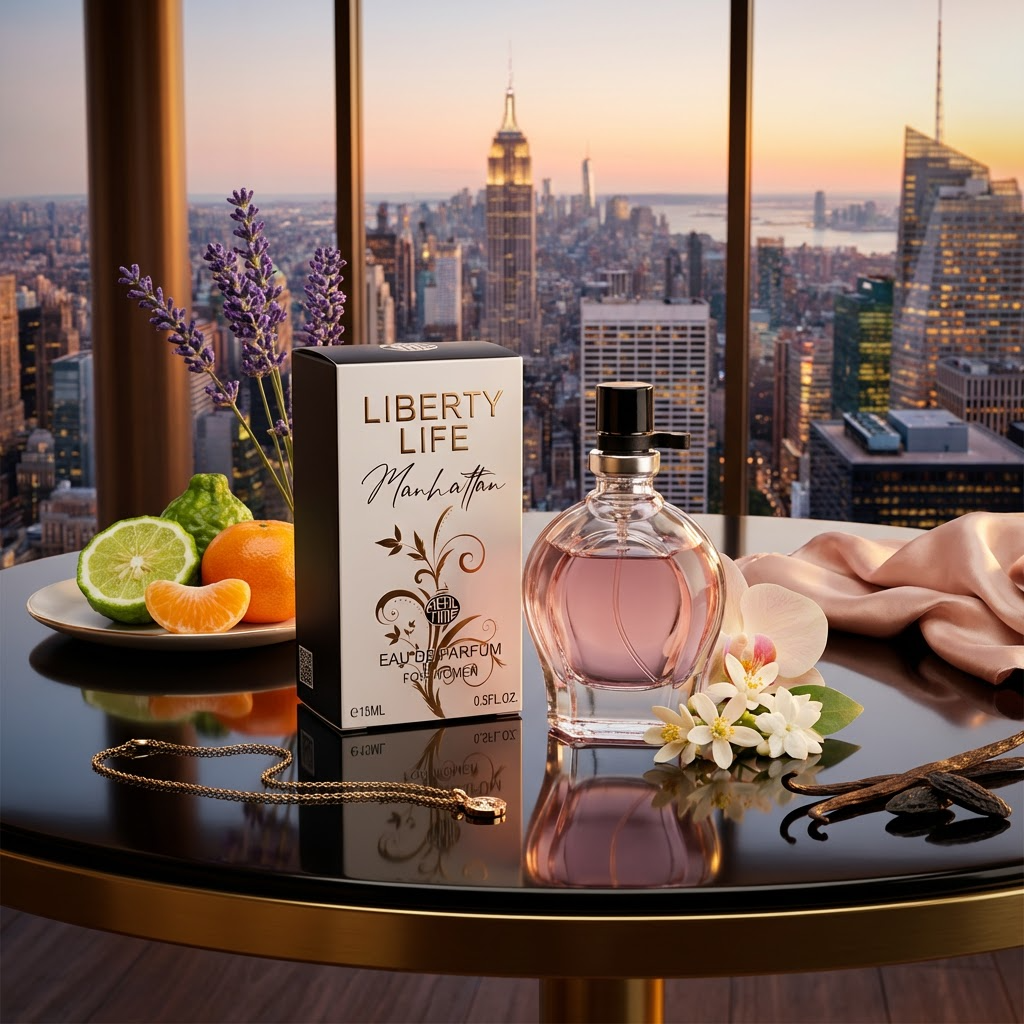15ml EDP "LIBERTY LIFE MANHATTAN" – fás-zöld, aromás illat