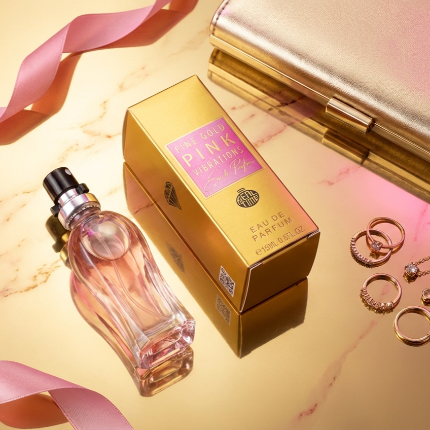 15ml EDP "FINE GOLD PINK VIBRATIONS" - gyümölcsös - citrusos illat 8 