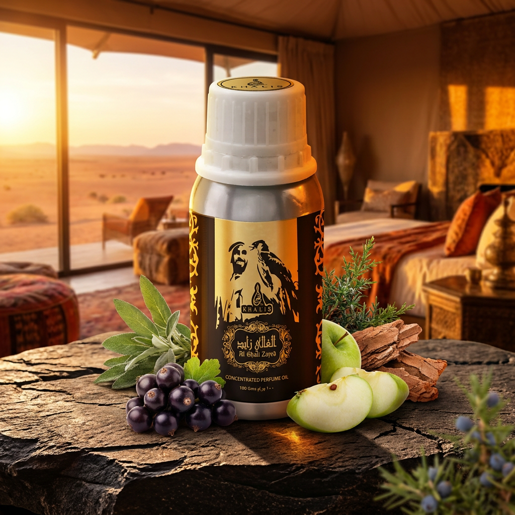 Al Ghali Zayed koncentrált parfümolaj 100 ml – gyümölcsös-fás uniszex illat 1 