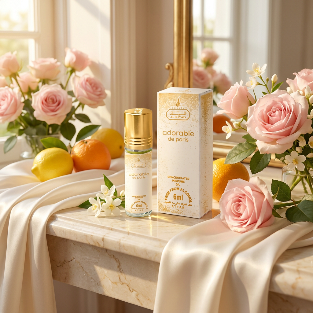 Adorable de Paris Al Riyad golyós parfümolaj 6 ml – virágos-citrusos női illat