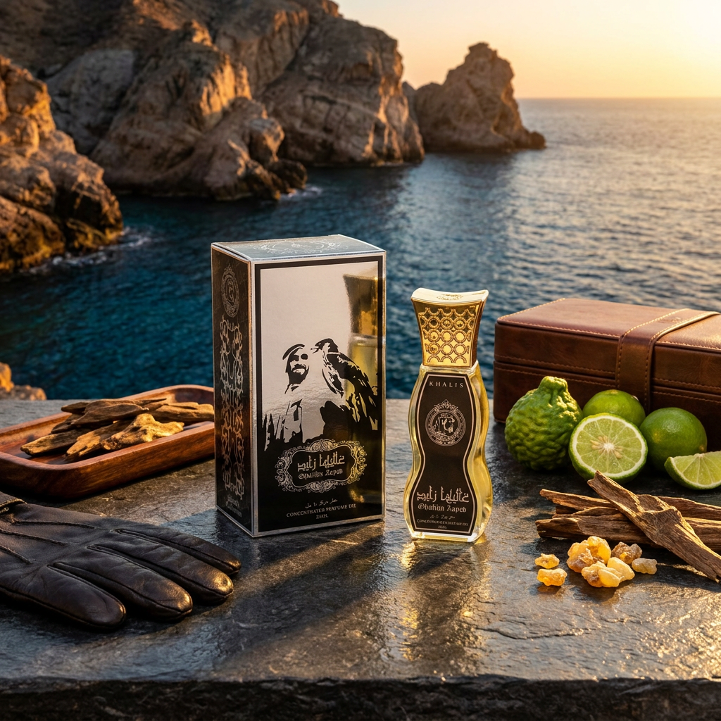 Al Ghali Zayed Al Riyad koncentrált parfümolaj 20 ml – citrusos-fás férfi illat 3 