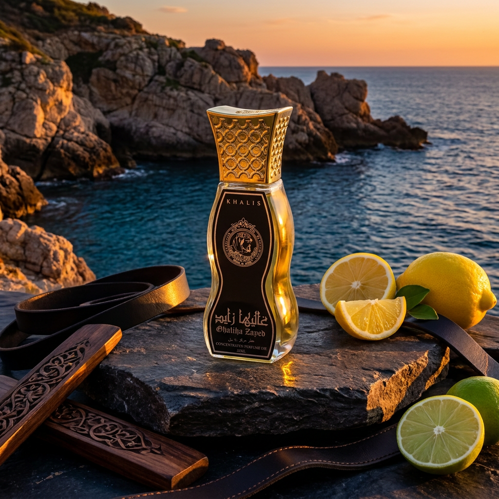 Al Ghali Zayed Al Riyad koncentrált parfümolaj 20 ml – citrusos-fás férfi illat 4 