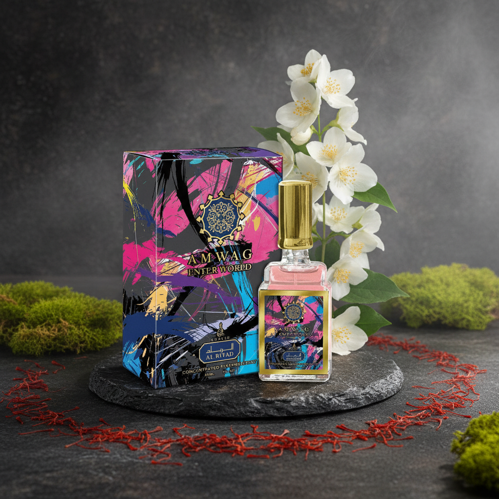 30 ml Eau de Perfume Amwag Enter World Spicy Jasmine Fragrance for Women (Middle: Jasmine / Base: Moss / Saffron / Gourmand) 2 