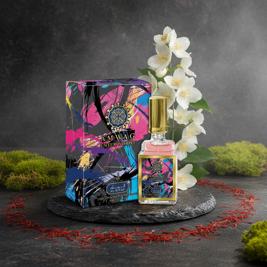 30 ml Eau de Perfume Amwag Enter World Spicy Jasmine Fragrance for Women (Middle: Jasmine / Base: Moss / Saffron / Gourmand)