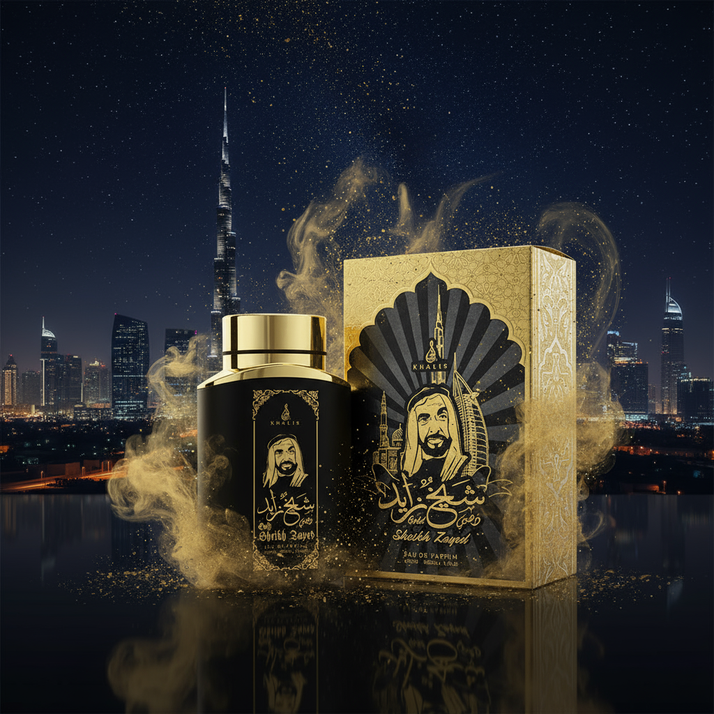 100 ml Eau de Perfume SHEIKH ZAYED GOLD Fűszeres Fás Illat Férfiaknak 3 