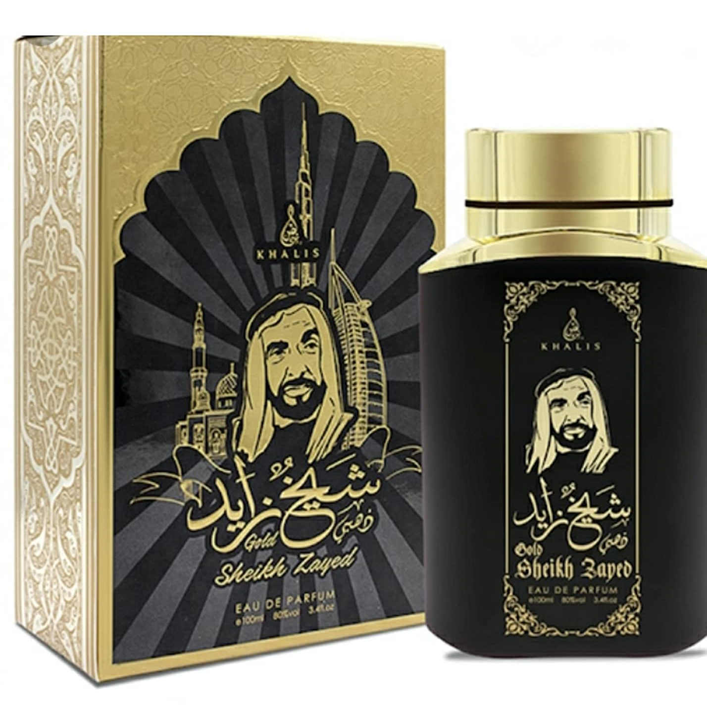 100 ml Eau de Perfume SHEIKH ZAYED GOLD Fűszeres Fás Illat Férfiaknak