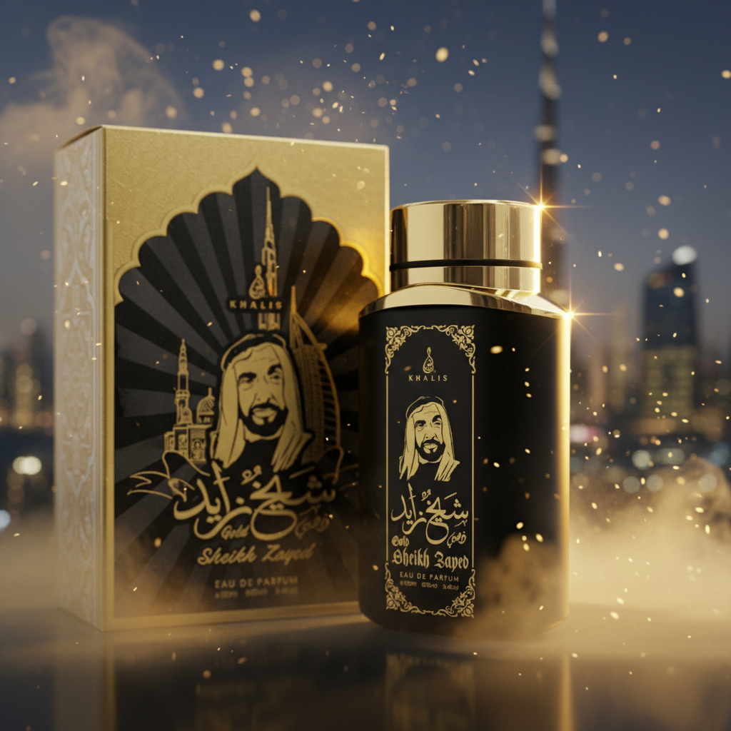 100 ml Eau de Perfume SHEIKH ZAYED GOLD Fűszeres Fás Illat Férfiaknak 2 