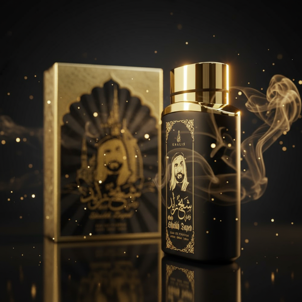 100 ml Eau de Perfume SHEIKH ZAYED GOLD Fűszeres Fás Illat Férfiaknak 4 