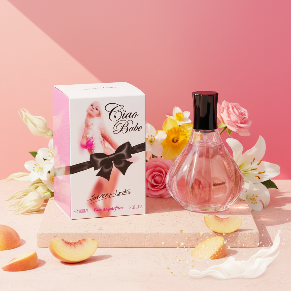 100 ml Eau de Perfume "CIAO BABE" Gyümölcsös Virágos Illat Nőknek, 2% illatolaj tartalommal