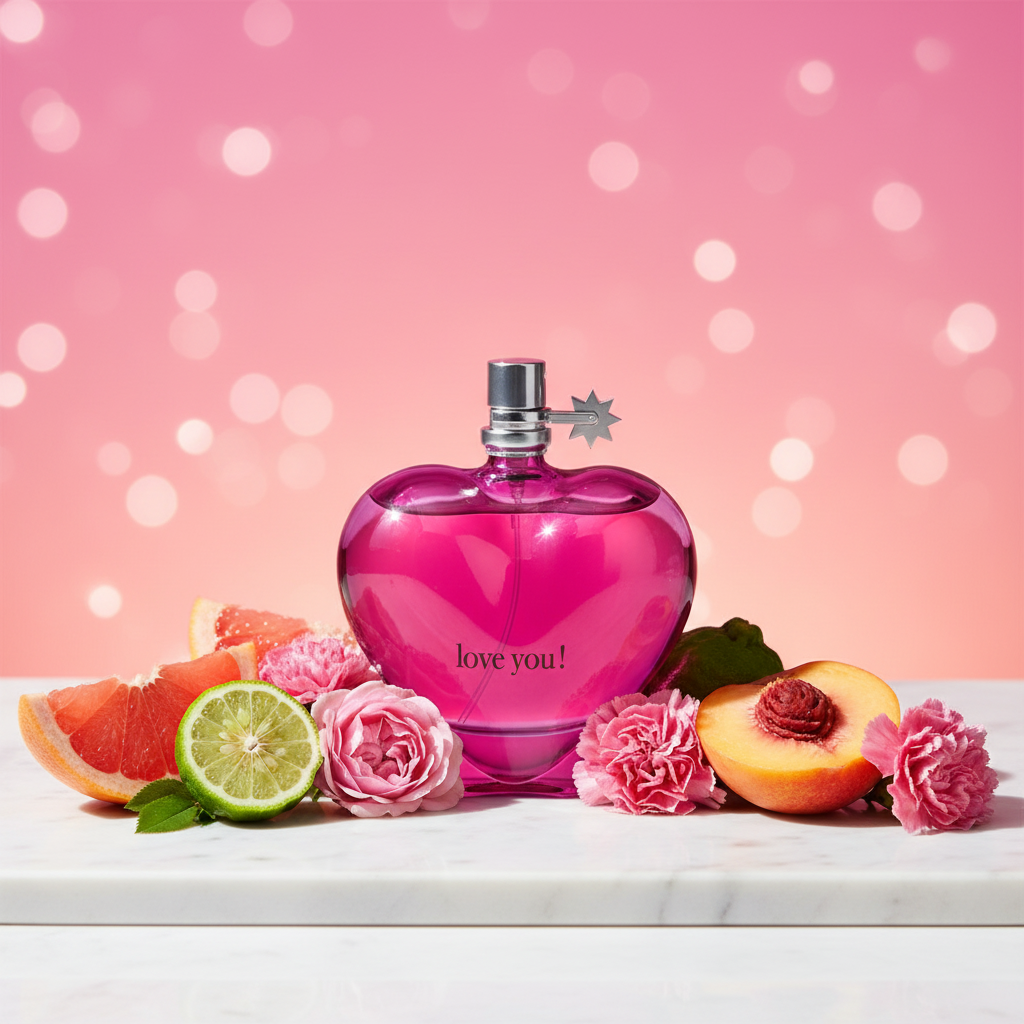 100 ml Eau de Parfum  "Love You Pink" Gyümölcsös - Citrusos Illat Nőknek
